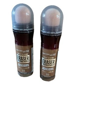 2 Maybelline Foundation Instant Age Rewind Eraser Treatment Makeup #355 SPF 20