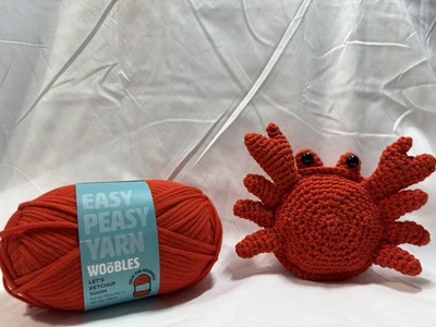 The Woobles Easy Peasy Yarn - Let's Ketchup Soon (Red) - 150g/164yds/150m