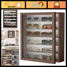 Wall Mounted Sunglass Organizer - 6 Tier Glasses Holder Display Case, Stylish St