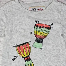 NWT APPAMAN Boy's Short-Sleeve Drums T-Shirt Size 3T