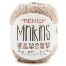 Premier Minikins Yarn-Taupe - 6 Pack