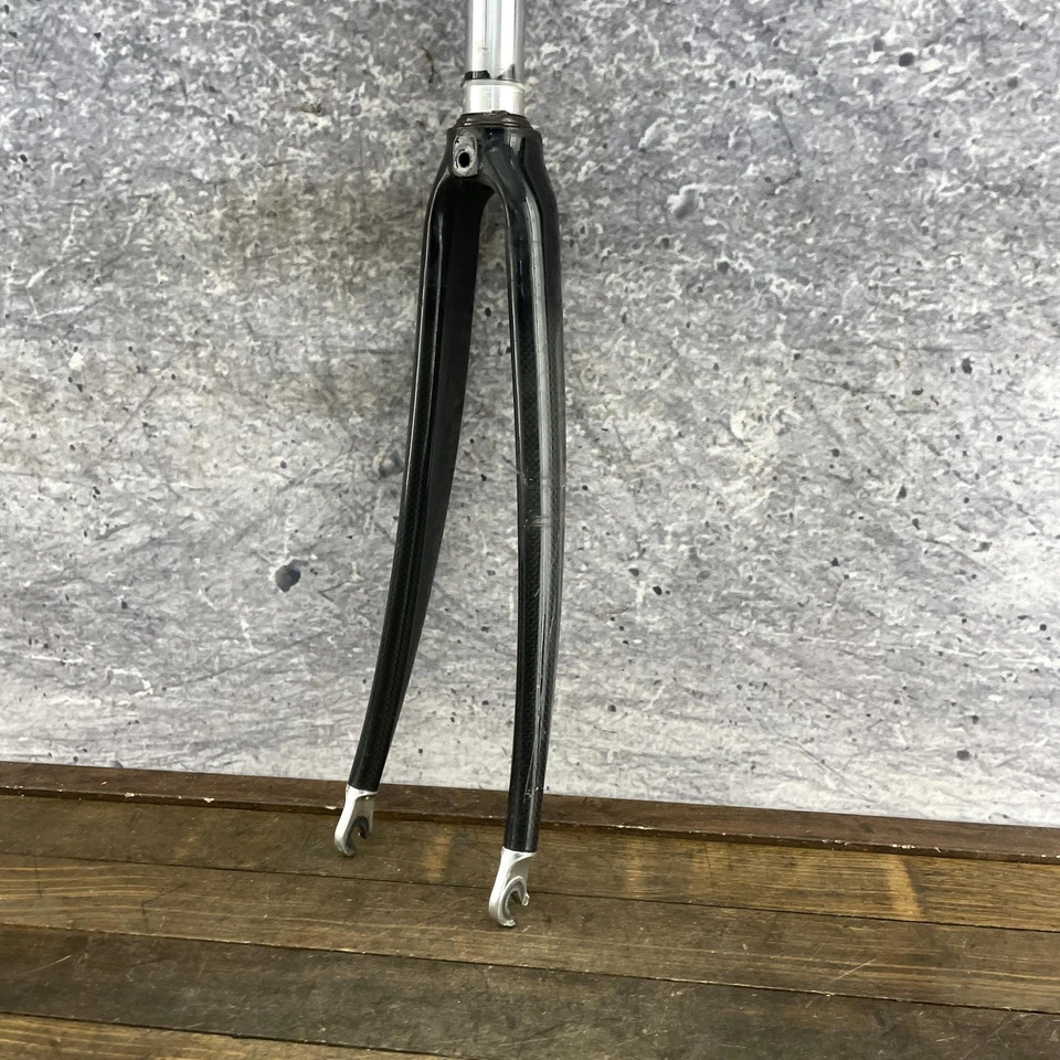 Vintage Carbon Fiber Road Bike Fork 700c 1 1/8 Threadless 9.5 Steerer 2000s - Image 2 of 4