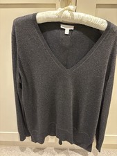 The White Company White Label Black  Gold Sparkly Jumper L