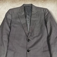 Giorgio Armani Blazer Mens Size 46 Gray Taylor Silk Wool Blend Made In Italy Ivy