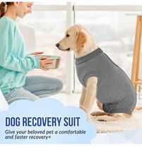 Dog Recovery Suit Size S Grey Spay/neuter Alternative To Cone