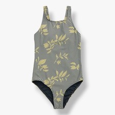 O'Neill Kid's Girl's Blue Green Ren Striped One Piece Swimwear Size 8