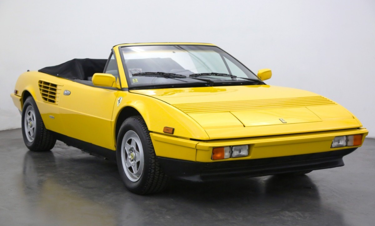 Fits: Ferrari Mondial 1984-94 Soft Top & Window Yellow Haartz German Canvas