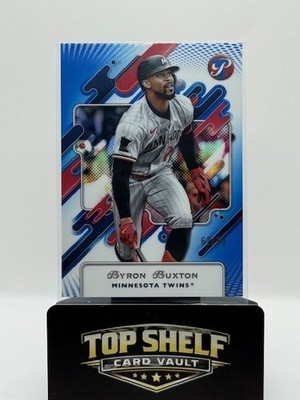 🔥 2025 Topps Pristine Blue Refractor Byron Buxton # /75 Twins SN #178