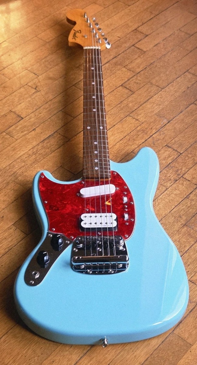 2012 Fender Mustang Mg69, Sonic Blue, Left Handed, Kurt Cobain