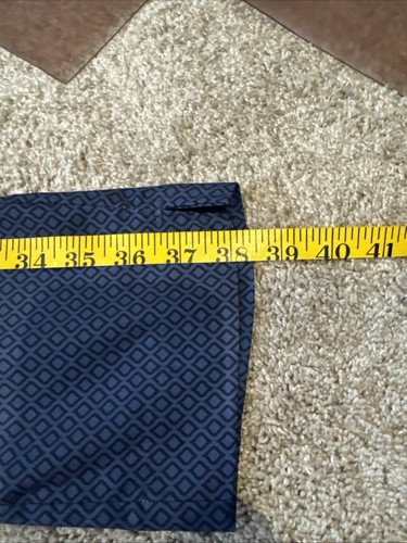 Greg Norman Women’s Size 10 Blue Ankle Pant Golf, Black Diamonds, Pockets - Picture 9 of 11