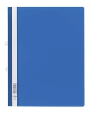 Durable Clear View A4 Document Folder Blue   Transparent Front Cover   Pack of 2