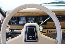 Jeep Grand Wagoneer Leather Steering Wheel Cover 1981-1991 - Sand Interior Jeep Grand Wagoneer Leather Steering Wheel Cover 1981-1991 - Sand Interior