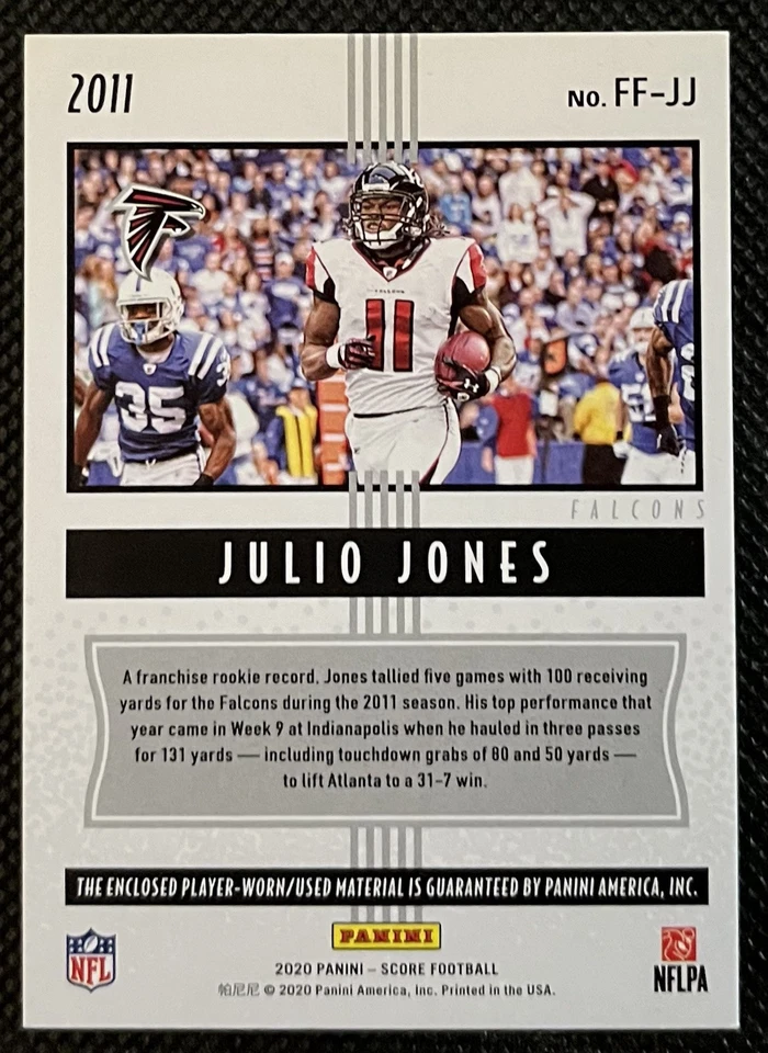 Julio Jones 2020 Score #FF-JJ Freshman Flashbacks - Image 2 of 2