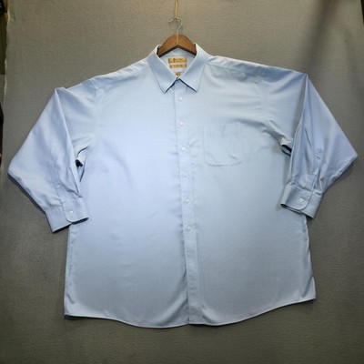 Roundtree & Yorke Gold Label Men's 80's Non-Iron Dress Shirt Size 18.5/35  Big | eBay