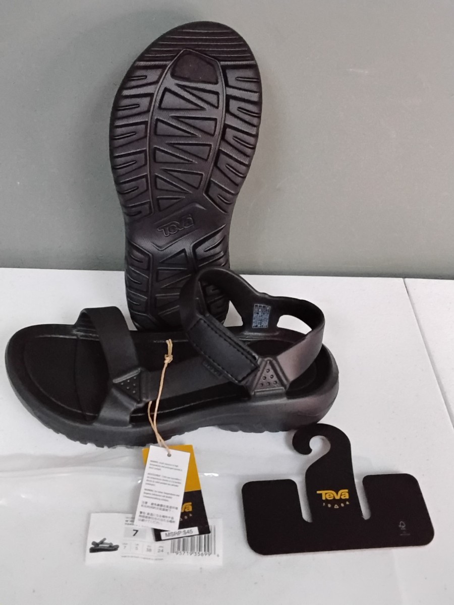 New! Teva W Hurricane Drift Black Strap Women Outdoors Water Sandals Size  NWT,
