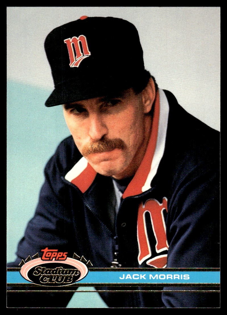 Jack Morris 1991 Stadium Club #447 Twins MLB READ FREE SHIPPING AutographDen