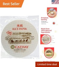 Versatile 30 Sheets 22cm Low Carb Rice Paper - Perfect for Spring Rolls & Wraps