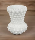 Vintage Fenton White Milk Glass Hobnail Toothpick Candle Holder