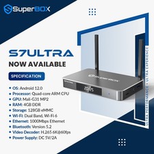 Superbox S7 Ultra Authorized Distributor Same Day Shipping Fedex 2day Most Areas