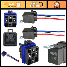 40/30AMP 12V DC Waterproof Relay - Heavy Duty 4-Pin SPST Automotive Relay, 2-Pac