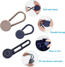 14 Pcs Button Extenders for Jeans  Pants, No-Sew Waist Adjuster  Adds 1-1.8...
