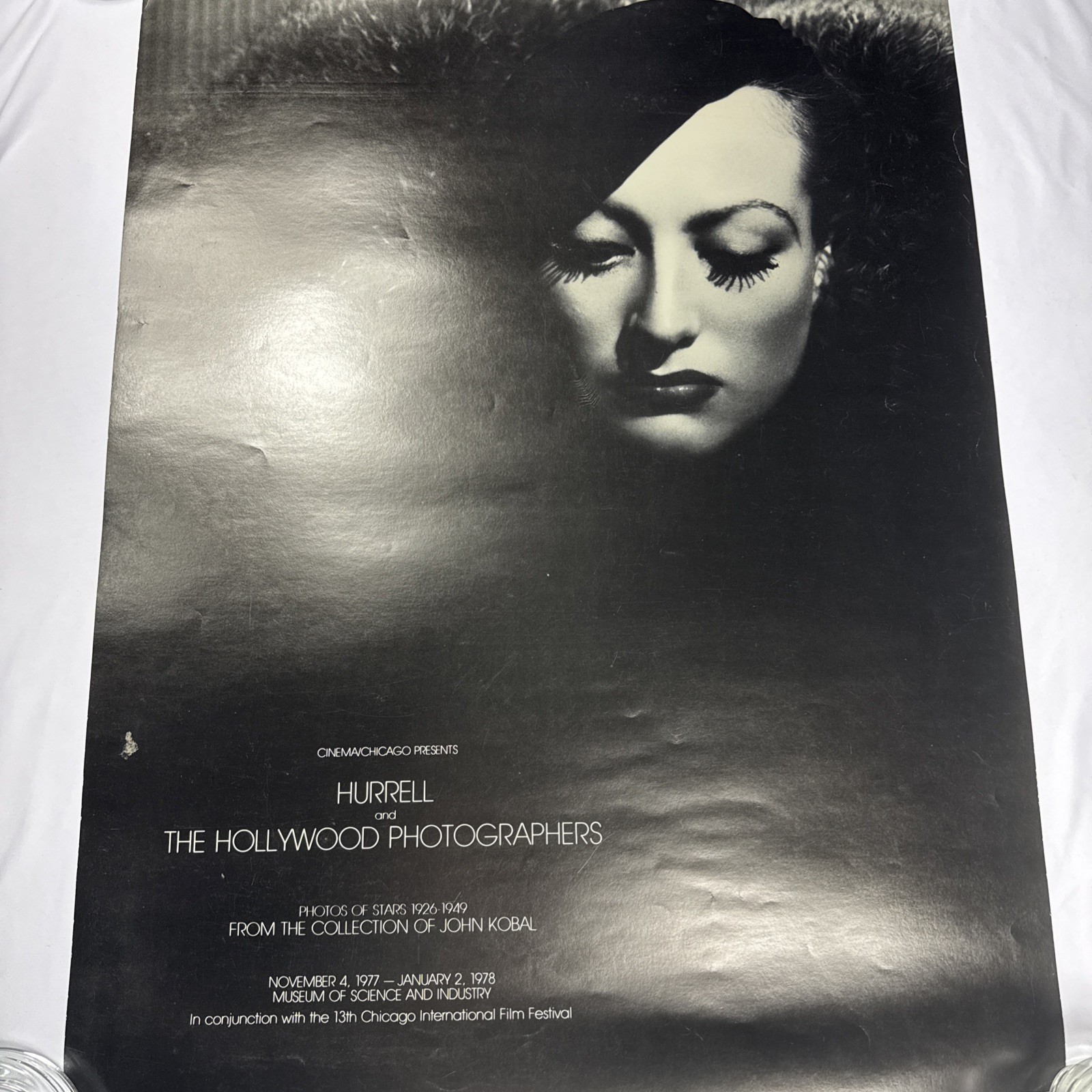 Joan crawford poster by george hurrell from john kobal chicago collection 31x24”