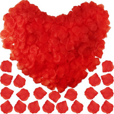 4500PCS Red Rose Petals, Artificial Flower Petals Fake Rose Petals for Romantic