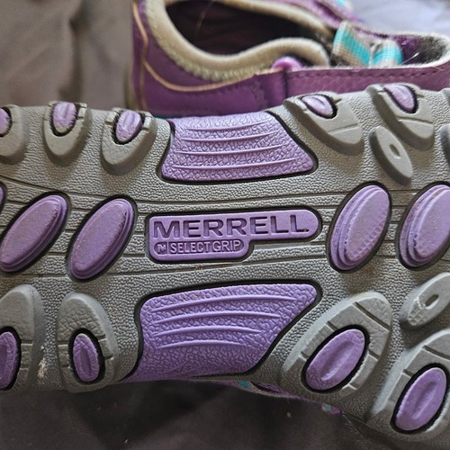 Merrell Hydro H2O Hiker Sandals- purple,teal,gray- kids size 11m- Used - Picture 3 of 3