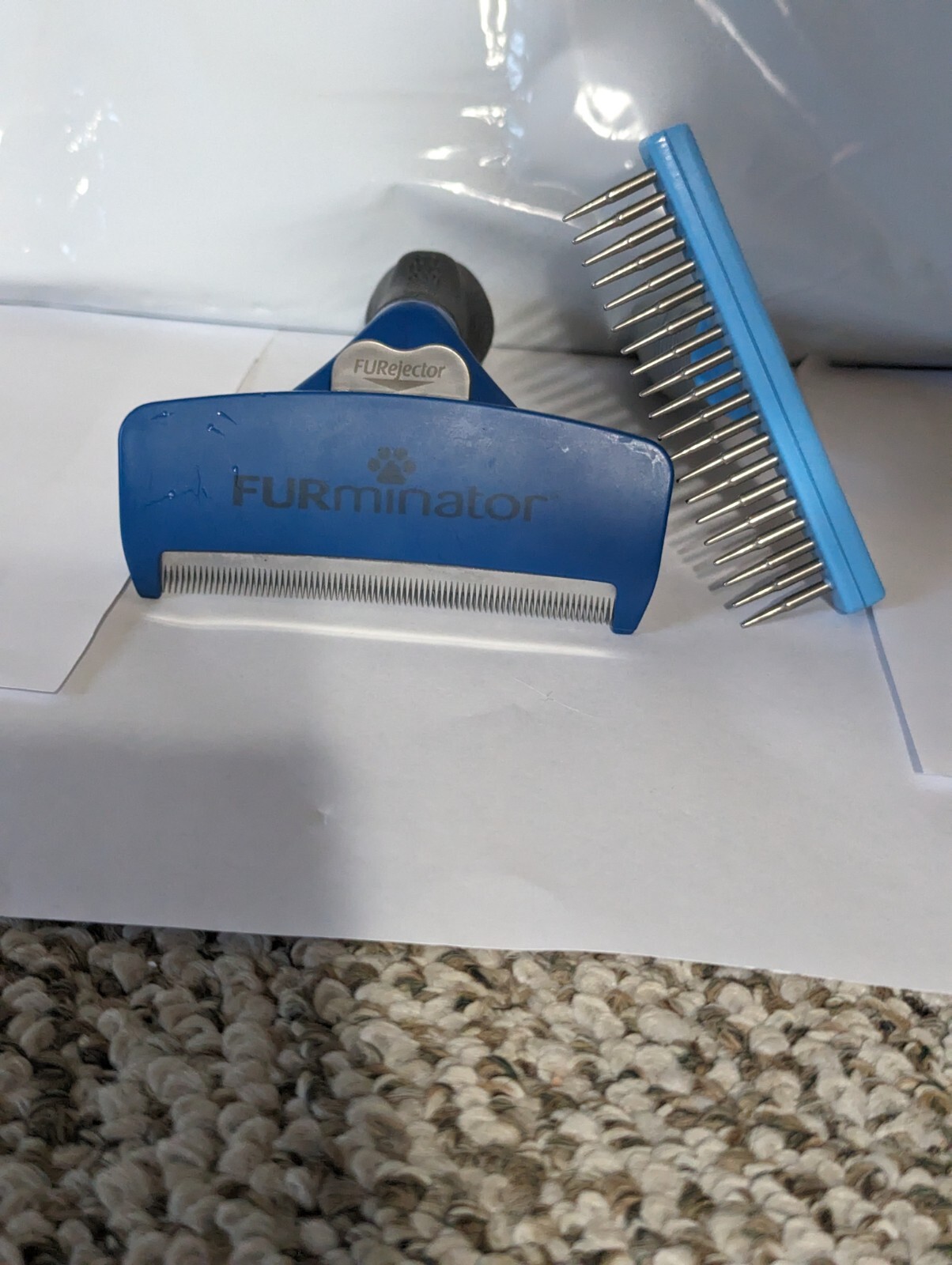 Dog Grooming Lot  Furminator Deshedder Oster Nail Grinder Combing Rake Flea Comb