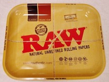 New Large RAW Rolling Papers Tray 14"x11" Metal Tray Free Shipping