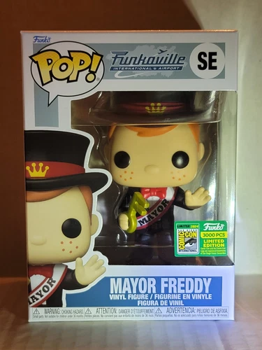 Mayor Freddy SDCC Funko Exclusive Funko Pop 3000 PCS W Protector