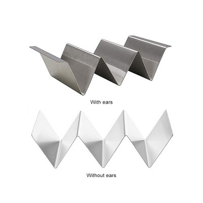 3 Gitter Edelstahl Taco Shell Halter mexikanische Pfannkuchen Rack Halterung Tab