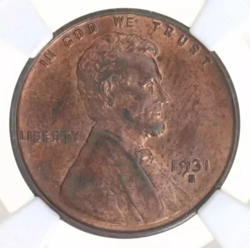 1931 S Lincoln Wheat Cent NGC MS63 RB