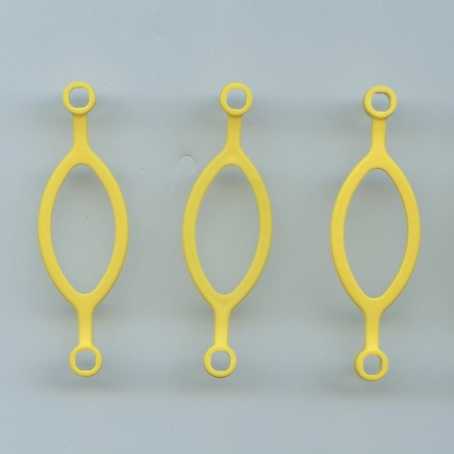 LEGO x 3 Yellow Animal Accessory Dog Sled Harness Flexible Rubber 4309