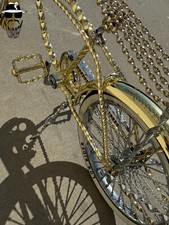 Catena Volante Oro Per Bicicletta Lowrider Cruiser - Acciaio - Modello 111569G