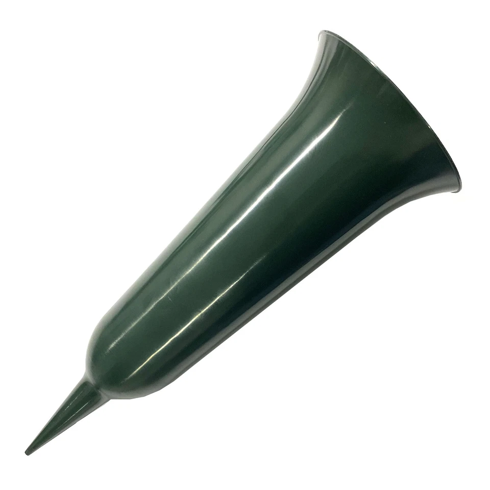 2x Grabvase Kunststoff | Grabschmuck Friedhofsvase mit Erdspieß | Grabsteckvase - Bild 3 von 3