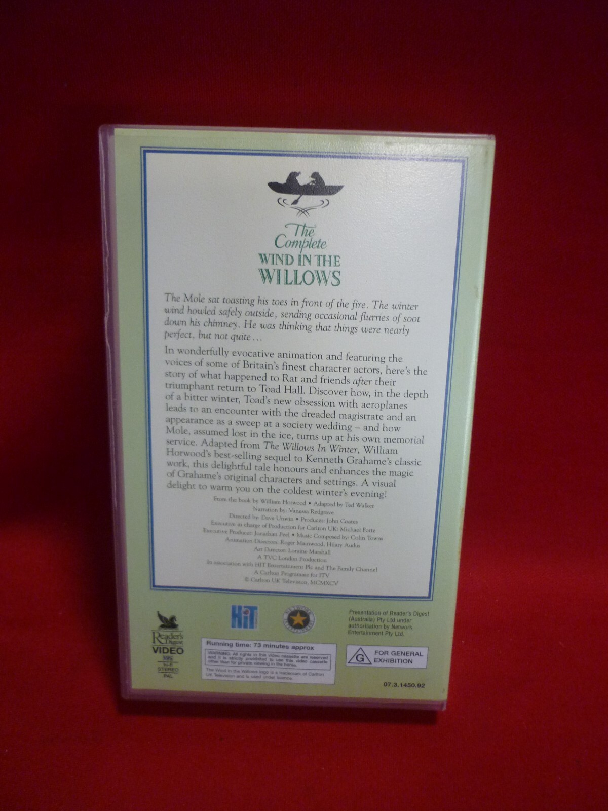 THE COMPLETE WIND IN THE WILLOWS - WILLOWS IN WINTER VOL 2 VHS VIDEO ...