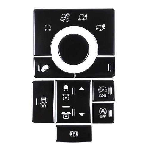 For LR Range Rover Sport 2014-2016 Terrain Mode Button Stickers Trim ABS Black - Picture 6 of 7