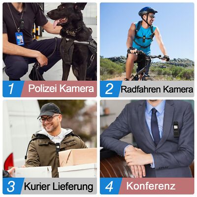 Feelhap Bodycam 1080P HD - Mini Kamera Mit Nachtsicht & Bewegungserkennung