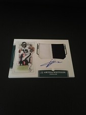 2019 NATIONAL TREASURES J.J. ARCEGA-WHITESIDE RPA ROOKIE AUTO PATCH SP/99 EAGLES