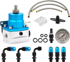Adjustable Universal 6an Fuel Pressure Regulator Efi Bypass Return 0-100psi Blue