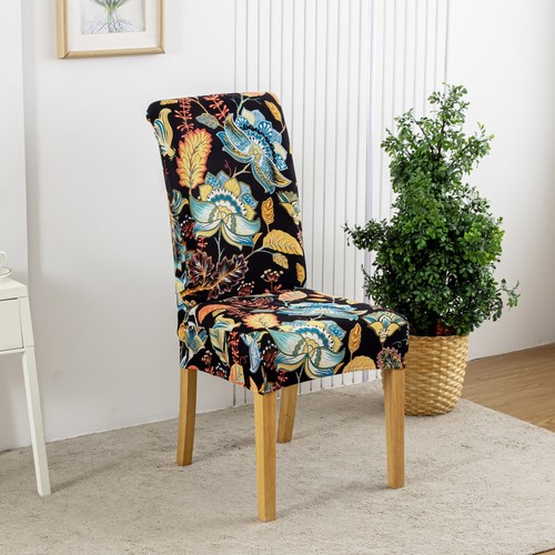4/6pcs dining room chair cover elastic printed decorative protective cover - Picture 38 of 46