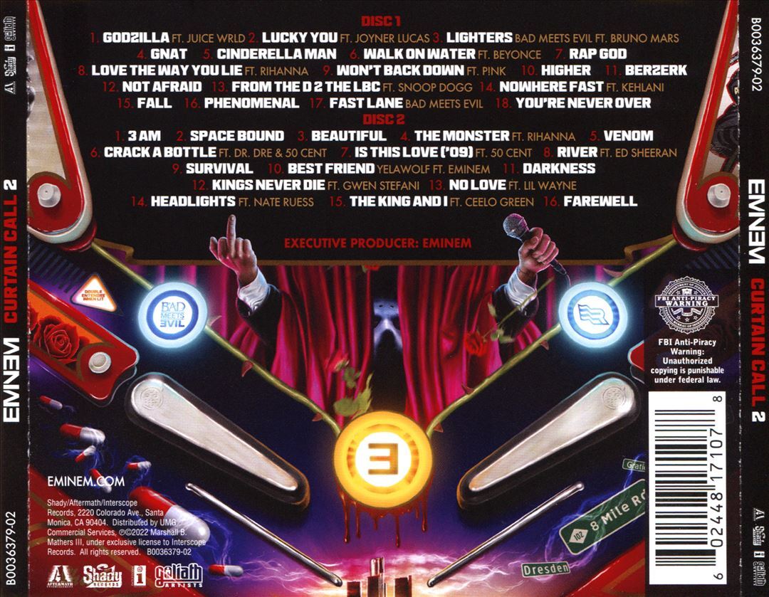 EMINEM CURTAIN CALL 2 NEW CD