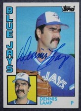 Toronto Blue Jays Star Dennis Lamp signed / autographed 1984 Topps Update card--