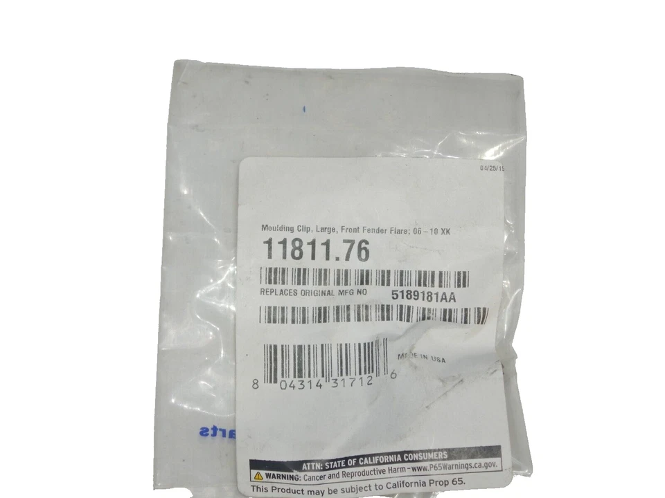 OMIX Jeep Grand Cherokee XK 06-10 Clip Large Front Fender Flare SET 10 11811.76 - Imagem 2 de 3