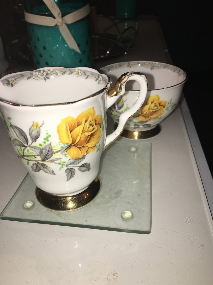 vintage Royal Stafford Roses to remember creamer and sugar basin