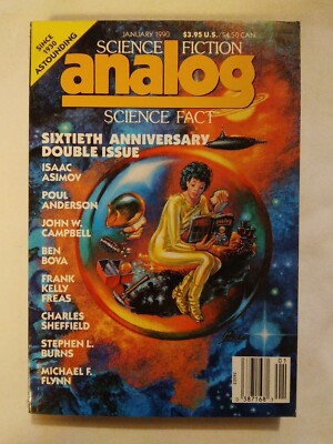 1990 January, Analog Sci-Fi/Fact Magazine, 60th Anniversary 2X Issue (MH436-3)