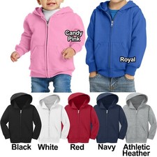 Toddler Hoodie Full Zipper Hooded Fleece Sweatshirt Winter Warm 2T, 3T, 4T NEW