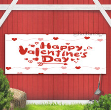 Happy Valentines Day 001 indoor outdoor banner sign