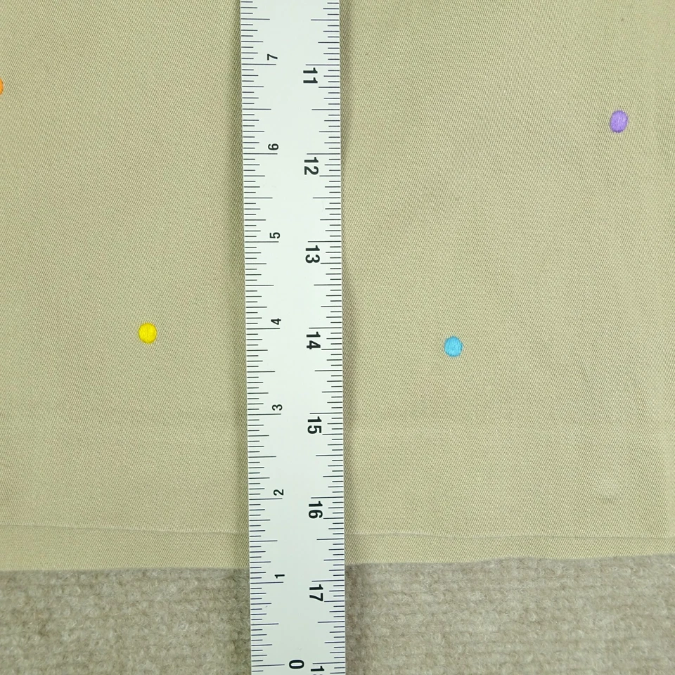 Falda Rafaella Mujer 12 Petite Beige Tostado Lunares Sobre la Rodilla Línea A Foto 3 de 4